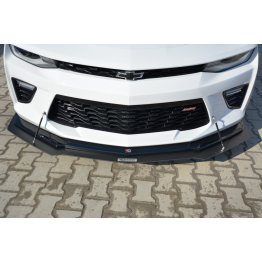 Накладка сплиттер на передний бампер на Chevrolet Camaro VI 2SS